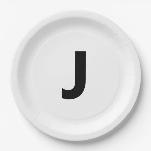 Choose Any Letter   Font: Open Sans Condensed Bold Paper Plate