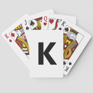 Choose Any Letter Font: Open Sans Condensed Bold Playing Cards