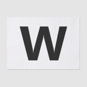 Choose Any Letter   Font: Open Sans Condensed Bold Tissue Paper