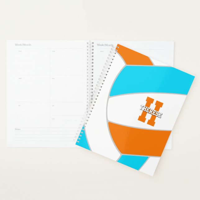 choose ANY team colors girls boys volleyball Planner (Display)