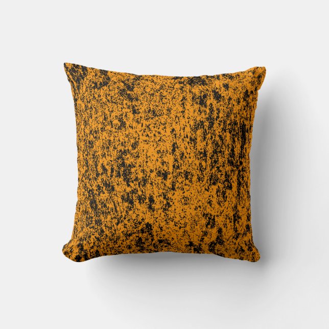 Choose back side of Black n Orange Textured Pillow (Front)