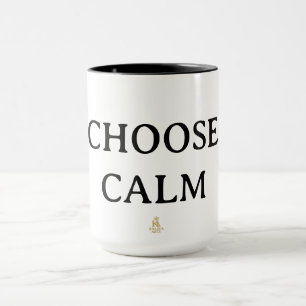 Choose Calm – Minimal Coffee Mug   Aesthetic Zen Q
