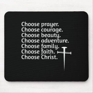 Choose Christ Prayer Courage Beauty Family, Advent Mouse Mat