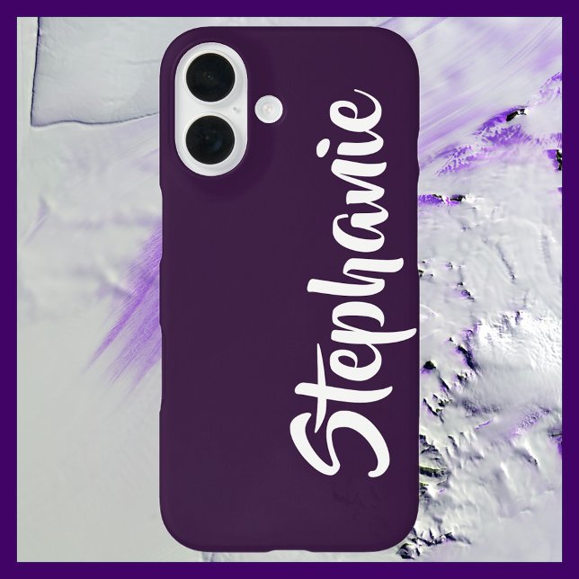 Choose Color Jumbo Name Minimalist Plain Case-Mate iPhone Case (Creator Uploaded)