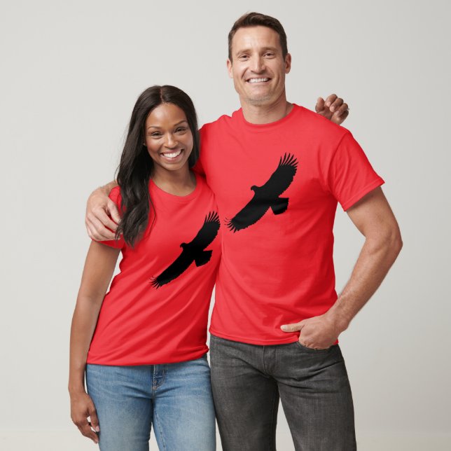Choose Colour T-Shirt with Eagle Flying (Unisex)