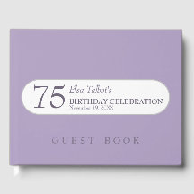 Choose Colour W Birthday Retirement Memorial Guest