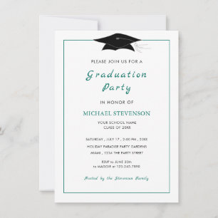 Choose Colours Modern Design Grad Party Invitation