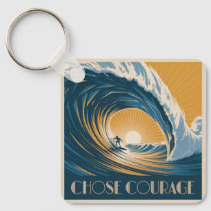 Choose Courage Key Ring