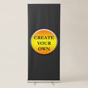 choose, drag and customise your own retractable banner