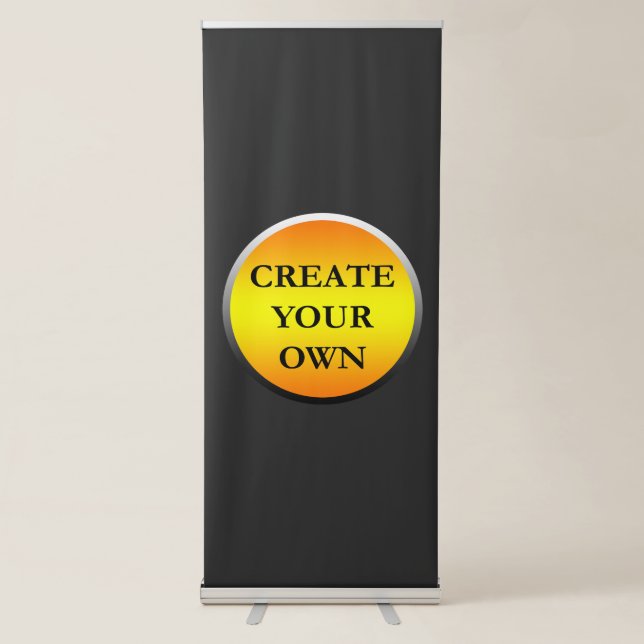 choose, drag and customise your own retractable banner (Front)