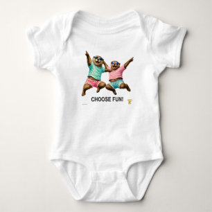 Choose Fun Otter Duo Baby Bodysuit
