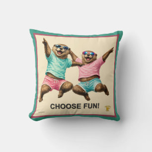 Choose Fun Otter Duo Cushion
