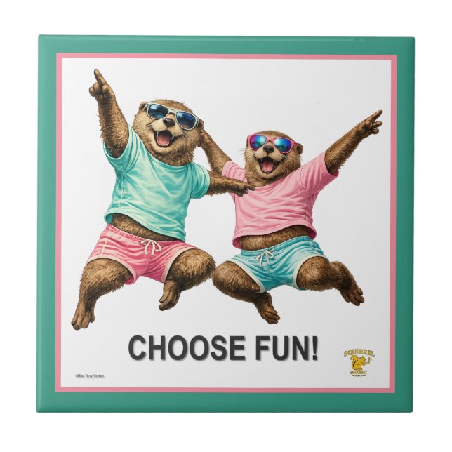 Choose Fun Otter Duo Tile (Front)