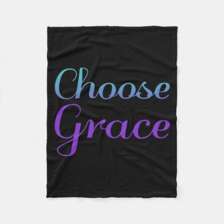 Choose Grace Prevention Awareness Design Fleece Blanket