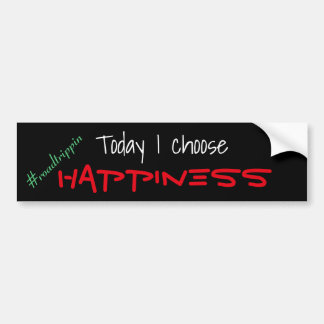 Choose Happiness #roadtrippin Bumper Sticker