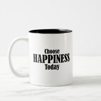 Choose Happiness Tody Two-Tone Coffee Mug
