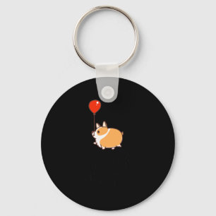 Choose Happy Corgi Lover Gift Dog Quote Corgi Key Ring