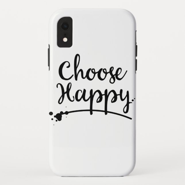 Choose Happy Ink vintage. Case-Mate iPhone Case (Back)