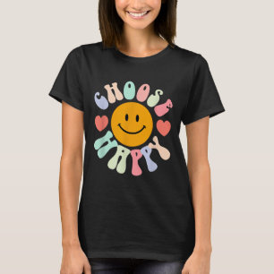 Choose Happy Motivational Insrational Sitive  T-Shirt