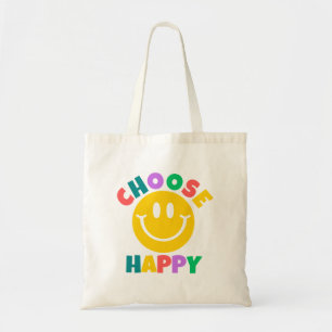 Choose Happy Tote Bag