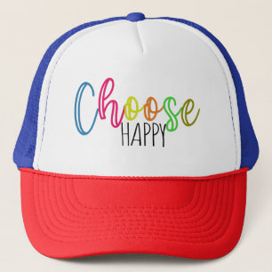 Choose Happy Trucker Hat