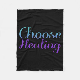 Choose Healing Prevention Awareness Design Fleece Blanket