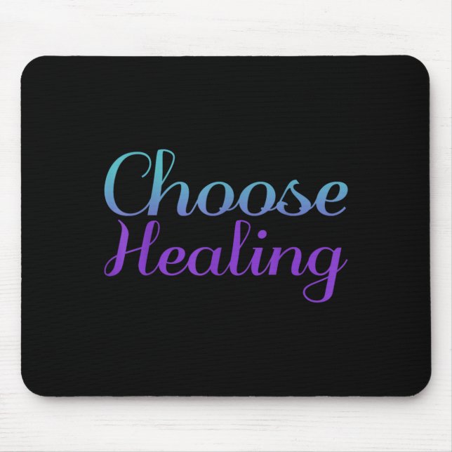 Choose Healing Prevention Awareness Design Mouse Mat (Front)