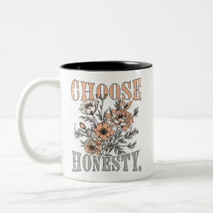 Choose Honesty Motivational Quote Coffee Mug