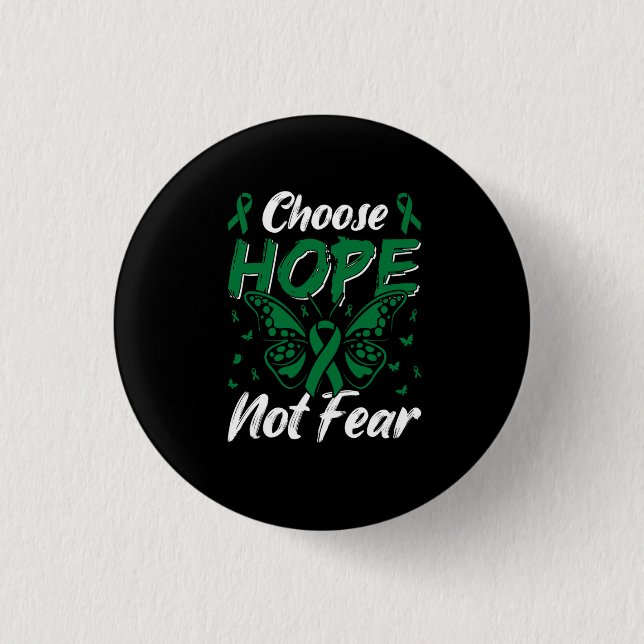 choose hope not fear 3 cm round badge (Front)
