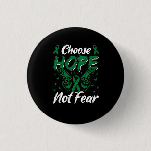 choose hope not fear 3 cm round badge