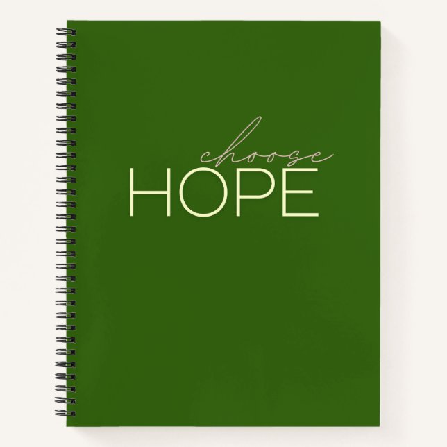 choose hope Spiral Notebook Journals (Front)