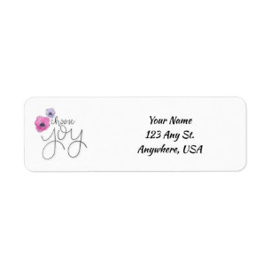 Choose Joy Address Labels