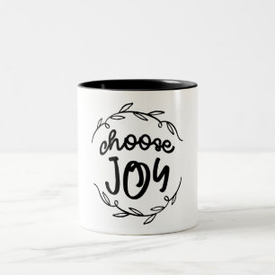 Choose Joy - Christian Quote  Two-Tone Coffee Mug