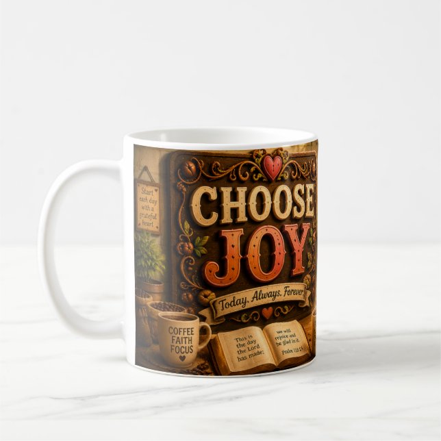 Choose Joy Coffee Mug (Left)