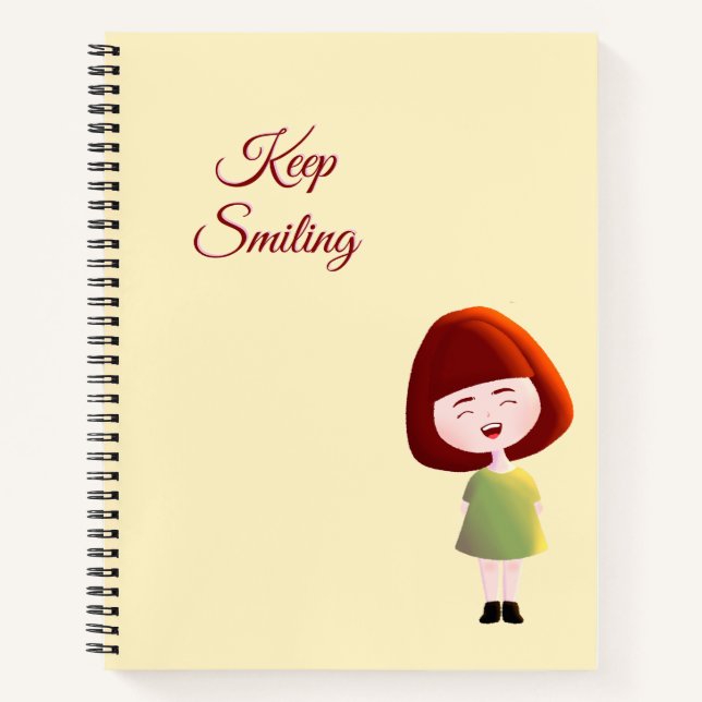 Choose Joy Cute Girl Notebook (Front)