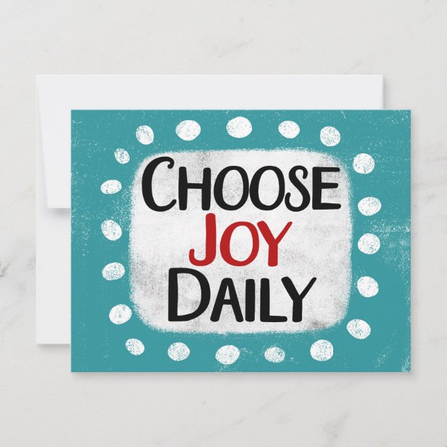 Choose Joy Daily Greeting Card (Front)