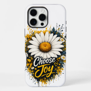 Choose Joy Daisy Flower iPhone 16 Pro Max Case