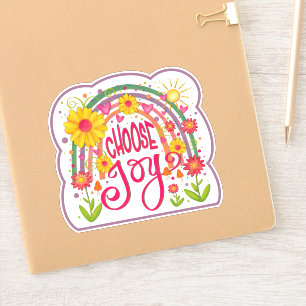 Choose Joy Fun Rainbow Inspirivity Sticker