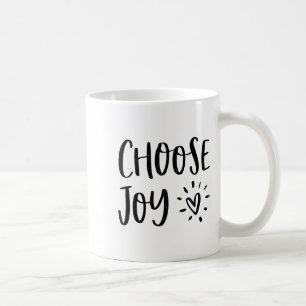 Choose Joy Hapness Heart Insrational Motivational  Coffee Mug