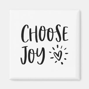 Choose Joy Hapness Heart Insrational Motivational Magnet