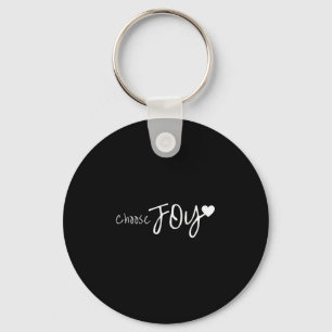 Choose Joy Heart Inspirational Motivational  Key Ring