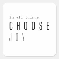 choose joy. in all things.  Stickers & Labels