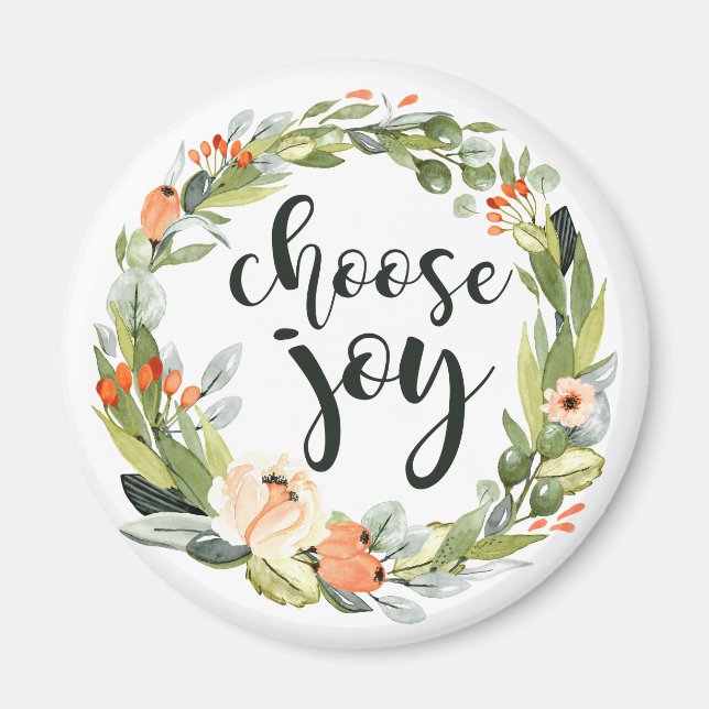 Choose Joy, Inspirational Faith Magnet (Front)
