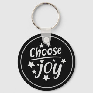 Choose Joy Motivational Inspirational Keychain