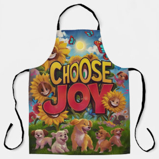 Choose Joy: Playful Puppies Apron