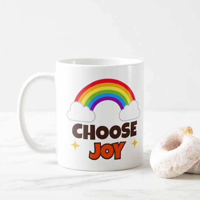 Choose Joy - Rainbow Mug (With Donut)