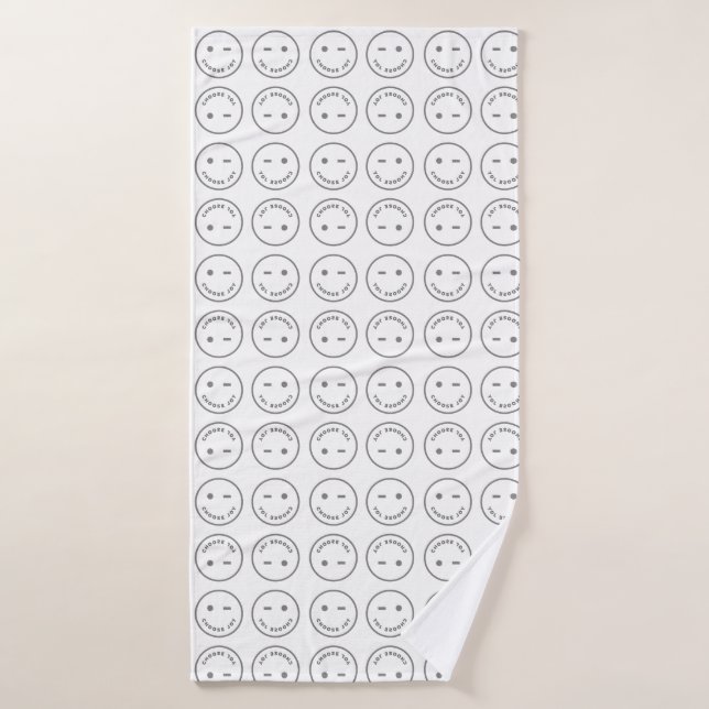 Choose Joy - Smile Wink Bath Towel (Bath Towel)