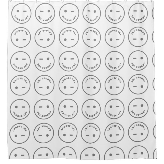 Choose Joy - Smile Wink Shower Curtain (Front)
