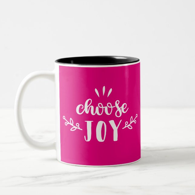 Choose Joy Two-Tone Coffee Mug (Left)