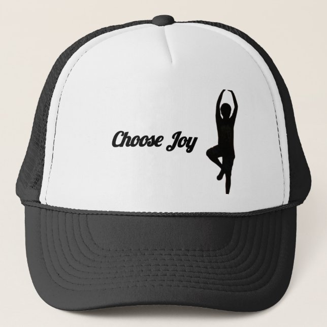 Choose Joy Yoga Hat | Inspirational Mindfulness Tr (Front)